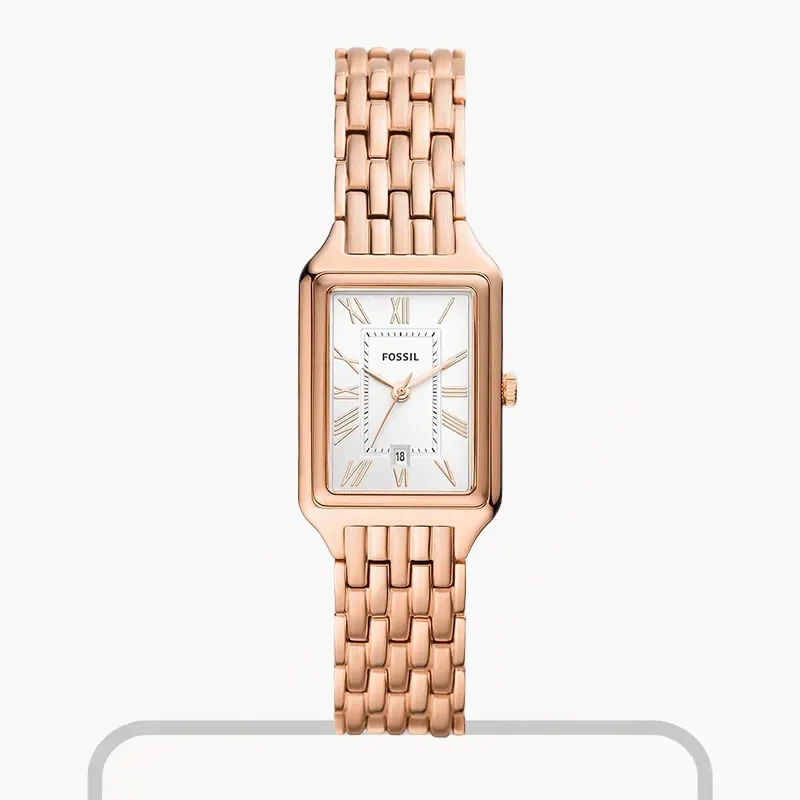 Fossil Raquel Three-Hand Date Rose Gold Ladies Watch- ES5271